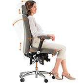 Siège de bureau spécial rachis