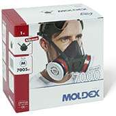Demi-masque anti-gaz en silicone