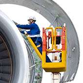 Nacelle compacte réalisée pour faire l’entretien des avions