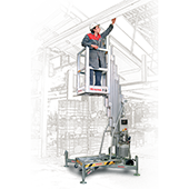 Plateforme aérienne Autotraction manuelle 16 m