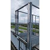 Portillon pour sortie supérieure d'échelle