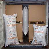 Coussin de calage pour conteneur, rail ou camion