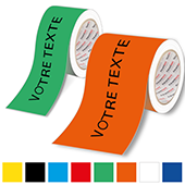 Rouleau bande au sol personnalisé "votre texte"