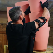Exosquelette bras en l'air