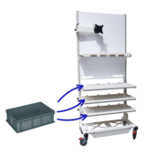 Totem mobile / rangement d'atelier